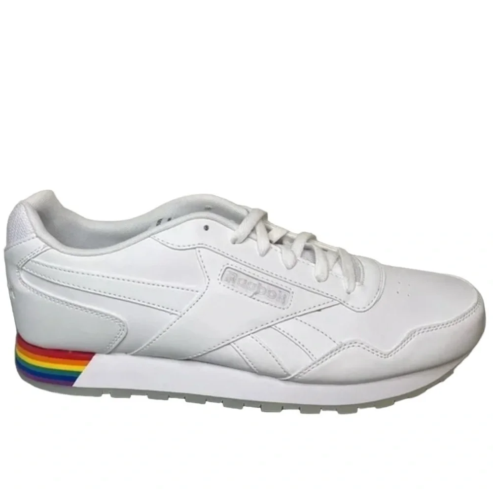 NWOT REEBOK CLASSIC HARMAN RUN ‘S’ PRIDE WHITE SNEAKERS SIZE 11